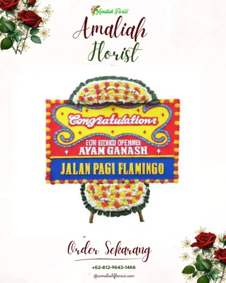 Sewa Papan Bunga Bunga Mekar